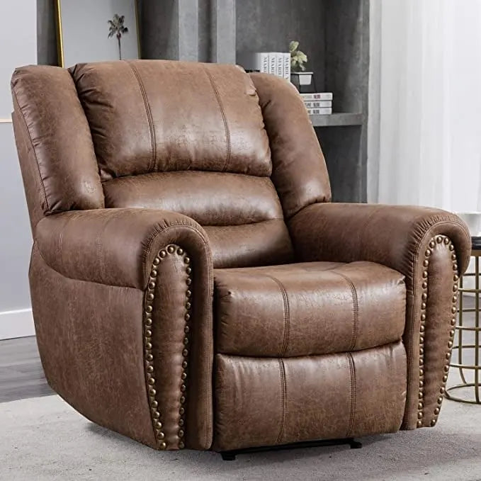 Fauteuil inclinable manuel classique et traditionnel avec accoudoirs et dossier confortables