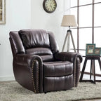 Fauteuil inclinable manuel classique et traditionnel avec accoudoirs et dossier confortables