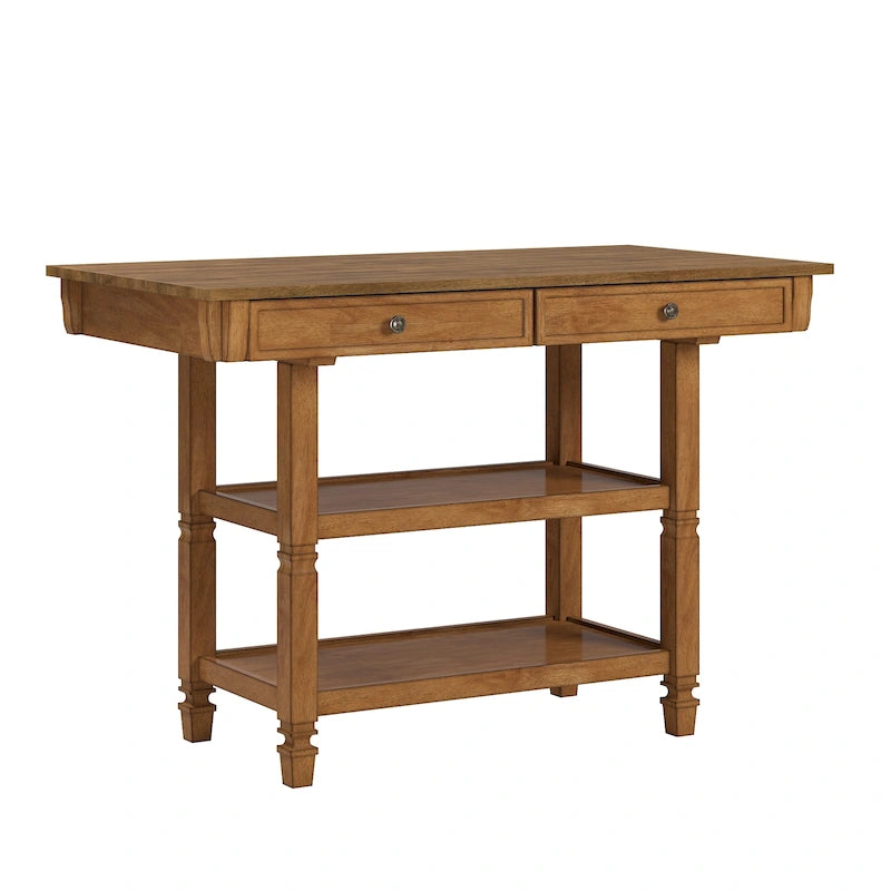 Îlot de cuisine Elena bicolore style antique par iNSPIRE Q Classic