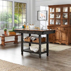 Îlot de cuisine Elena bicolore style antique par iNSPIRE Q Classic