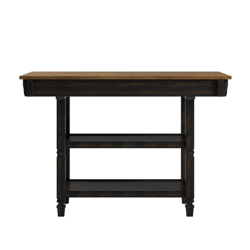 Îlot de cuisine Elena bicolore style antique par iNSPIRE Q Classic