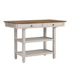 Îlot de cuisine Elena bicolore style antique par iNSPIRE Q Classic