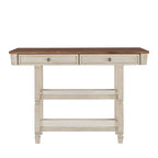 Îlot de cuisine Elena bicolore style antique par iNSPIRE Q Classic