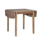 Table de salle à manger carrée à abattants en bois massif Piedmonth