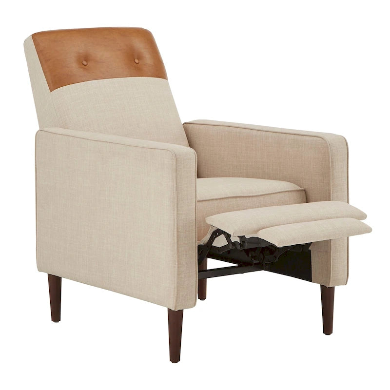 Fauteuil inclinable bicolore Leo par iNSPIRE Q Classic