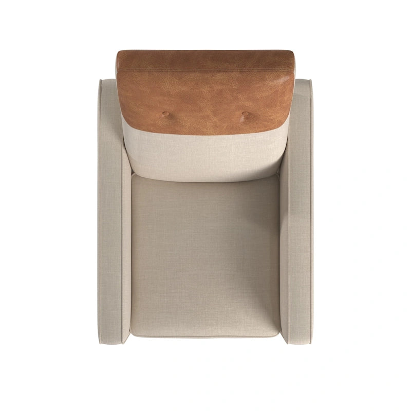 Fauteuil inclinable bicolore Leo par iNSPIRE Q Classic