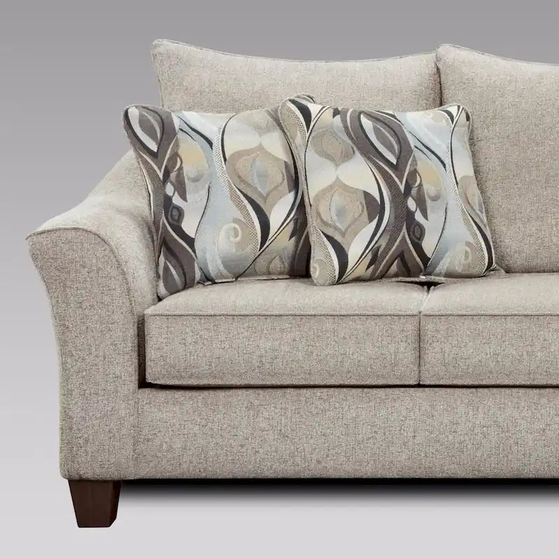Ensemble canapé et causeuse en tissu Camero de Roundhill Furniture