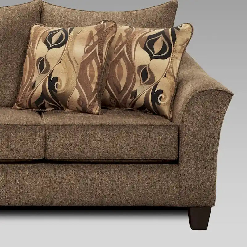 Ensemble canapé et causeuse en tissu Camero de Roundhill Furniture