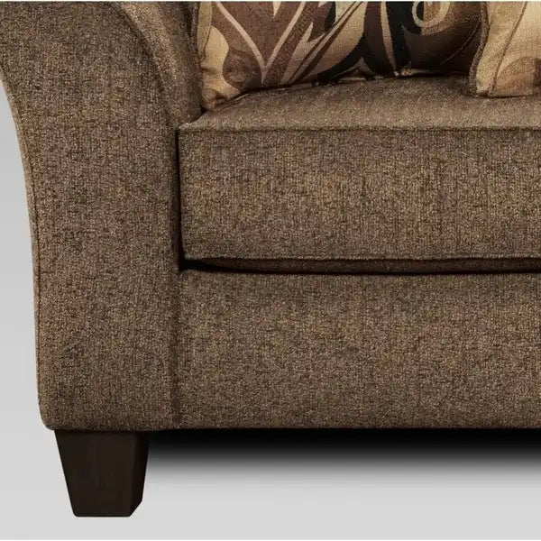 Ensemble canapé et causeuse en tissu Camero de Roundhill Furniture