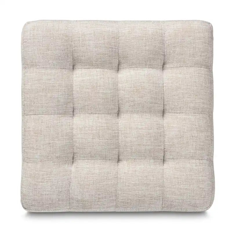 Ensemble ottoman 2 pièces en tissu contemporain