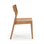 Chaise de salle à manger moderne en bois massif Plank and Beam