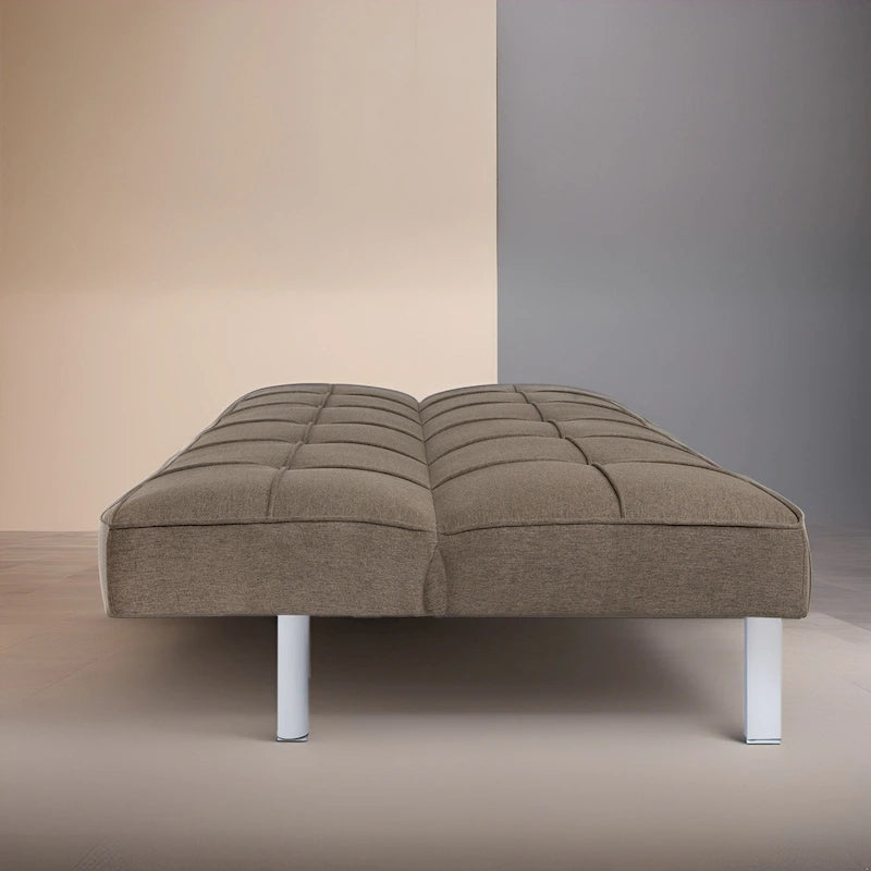 Canapé-lit futon Modern Comfort - Capitonné, convertible, en lin, canapé-lit pour salon ou chambre d'amis