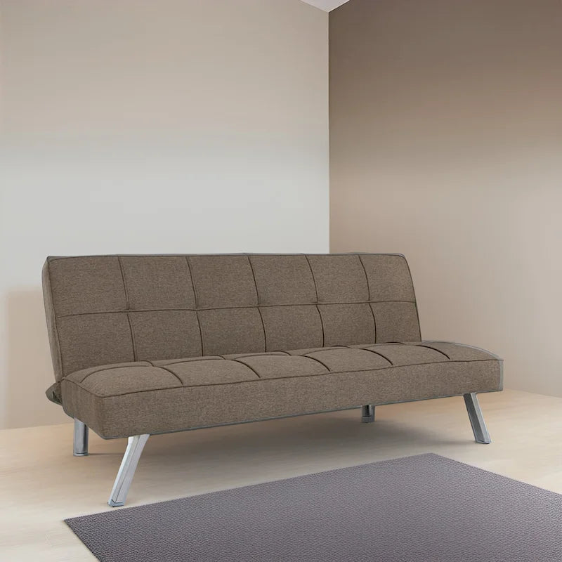 Canapé-lit futon Modern Comfort - Capitonné, convertible, en lin, canapé-lit pour salon ou chambre d'amis