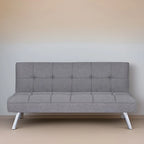 Canapé-lit futon Modern Comfort - Capitonné, convertible, en lin, canapé-lit pour salon ou chambre d'amis