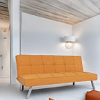 Canapé-lit futon Modern Comfort - Capitonné, convertible, en lin, canapé-lit pour salon ou chambre d'amis