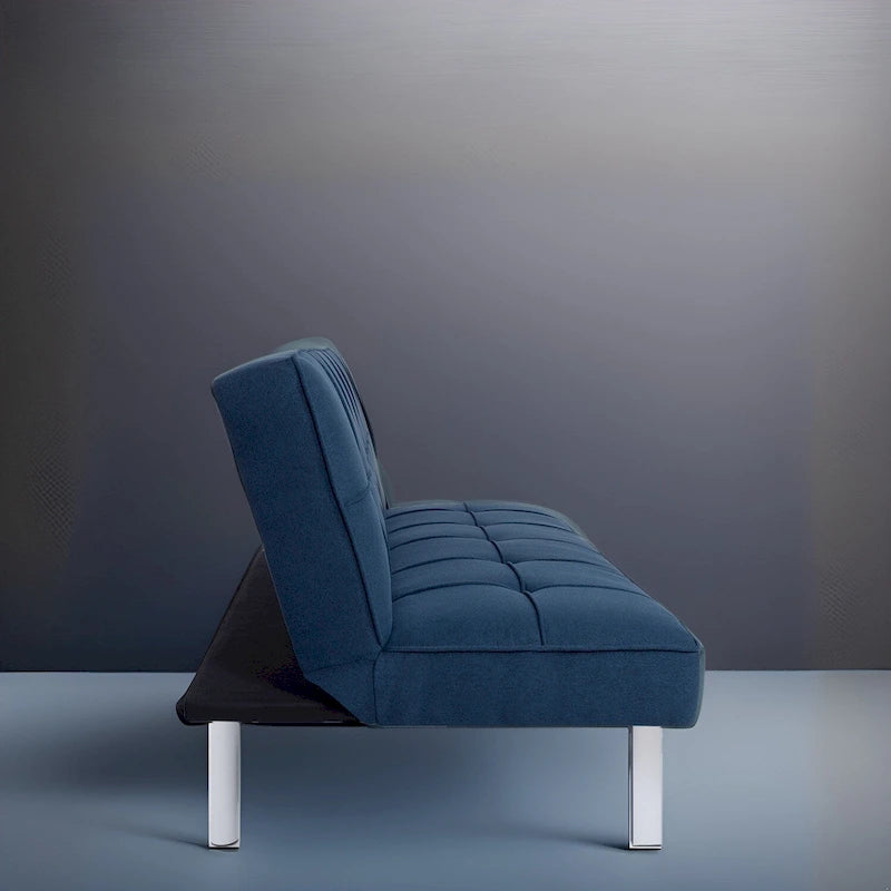 Canapé-lit futon Modern Comfort - Capitonné, convertible, en lin, canapé-lit pour salon ou chambre d'amis