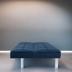 Canapé-lit futon Modern Comfort - Capitonné, convertible, en lin, canapé-lit pour salon ou chambre d'amis