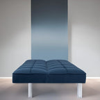 Canapé-lit futon Modern Comfort - Capitonné, convertible, en lin, canapé-lit pour salon ou chambre d'amis