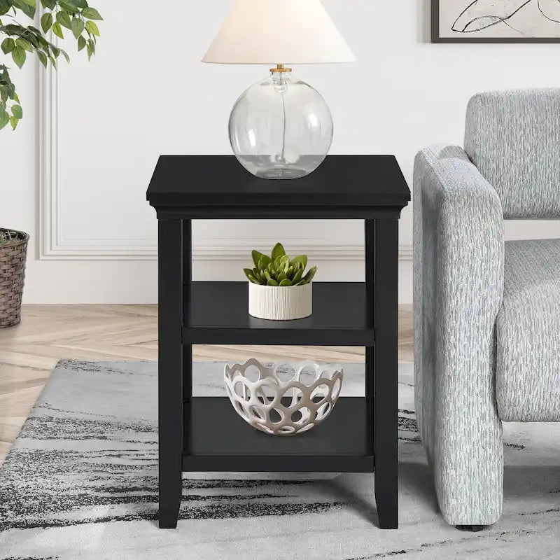 Table d'appoint Tribeca de Convenience Concepts avec étagères