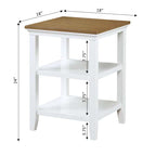 Table d'appoint Tribeca de Convenience Concepts avec étagères