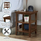 Table d'appoint Tribeca de Convenience Concepts avec étagères