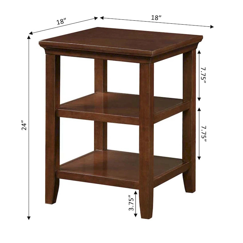 Table d'appoint Tribeca de Convenience Concepts avec étagères