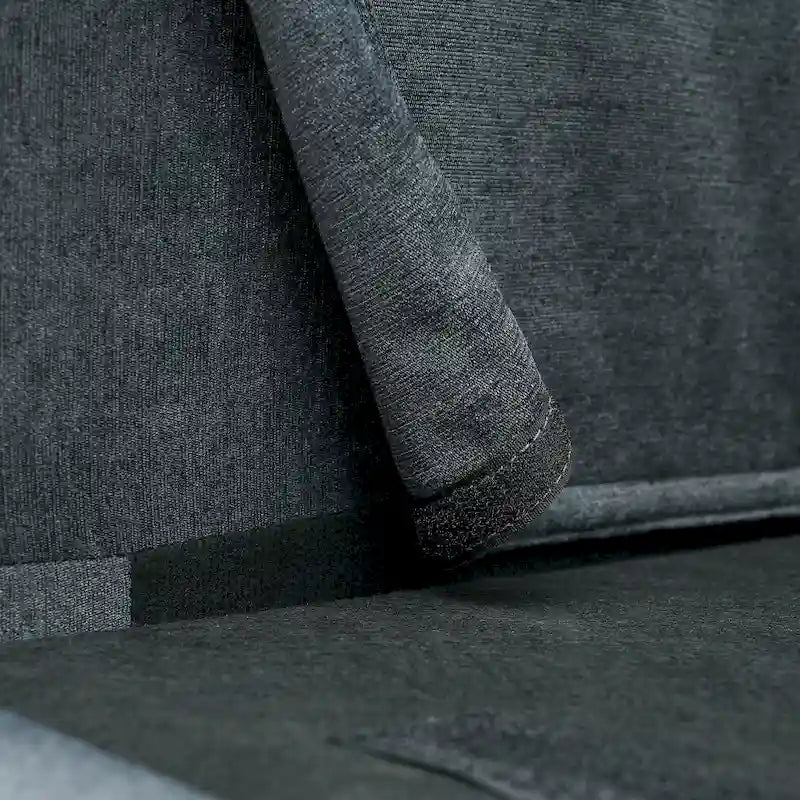 Canapé élégant 3 places en mousse avec coussins décoratifs et pouf pour salon