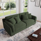 Canapé deux places 90 cm, moderne et confortable, en velours côtelé