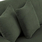 Canapé deux places 90 cm, moderne et confortable, en velours côtelé