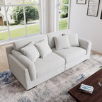 Canapé deux places 90 cm, moderne et confortable, en velours côtelé