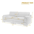 Canapé deux places 90 cm, moderne et confortable, en velours côtelé