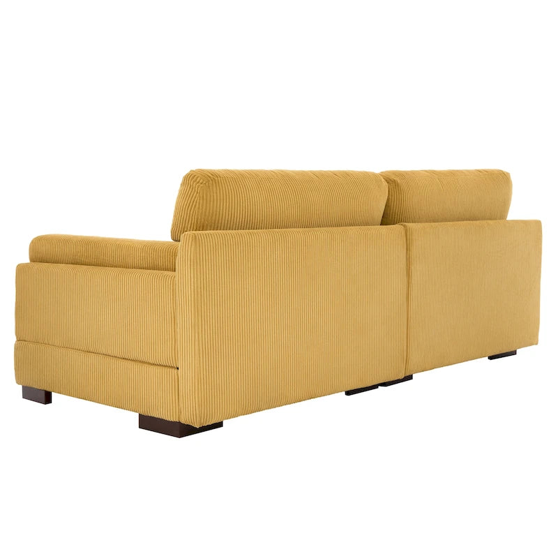 Canapé deux places 90 cm, moderne et confortable, en velours côtelé