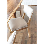 Chaises de salle à manger rembourrées en bois massif (ensemble de 2) par East at Main