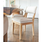Chaises de salle à manger rembourrées en bois massif (ensemble de 2) par East at Main