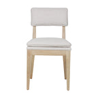 Chaises de salle à manger rembourrées en bois massif (ensemble de 2) par East at Main