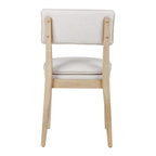 Chaises de salle à manger rembourrées en bois massif (ensemble de 2) par East at Main