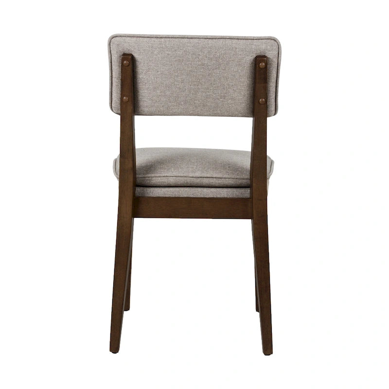 Chaises de salle à manger rembourrées en bois massif (ensemble de 2) par East at Main