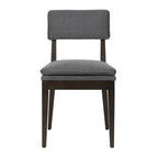 Chaises de salle à manger rembourrées en bois massif (ensemble de 2) par East at Main