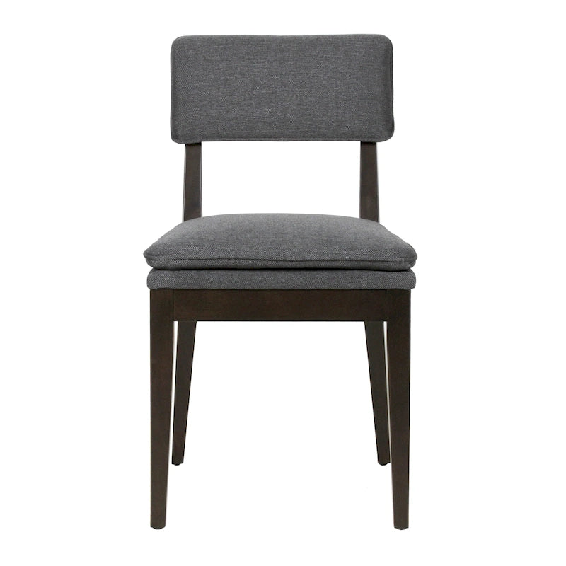 Chaises de salle à manger rembourrées en bois massif (ensemble de 2) par East at Main