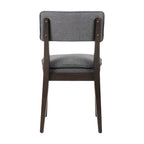 Chaises de salle à manger rembourrées en bois massif (ensemble de 2) par East at Main