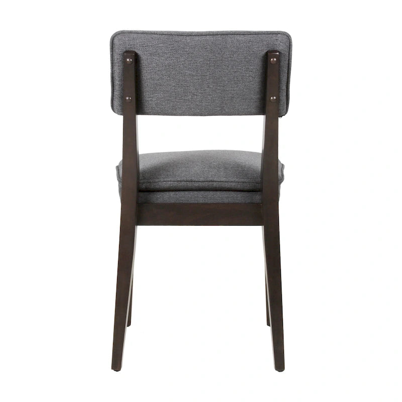 Chaises de salle à manger rembourrées en bois massif (ensemble de 2) par East at Main