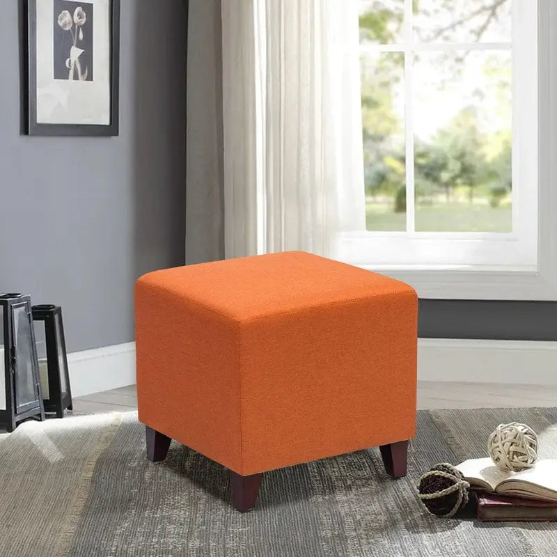 Pouf ottoman cube Passionate de style britannique simple Adeco