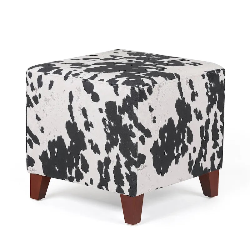 Pouf ottoman cube Passionate de style britannique simple Adeco