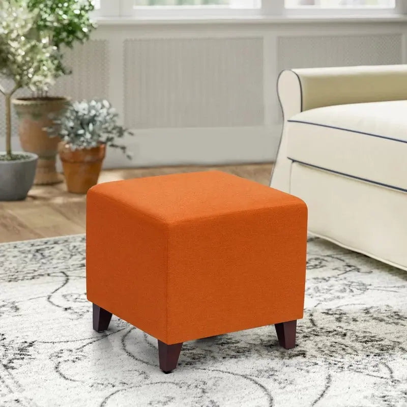 Pouf ottoman cube Passionate de style britannique simple Adeco