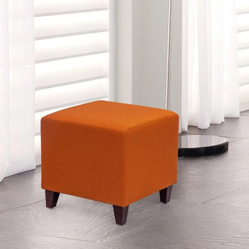 Pouf ottoman cube Passionate de style britannique simple Adeco