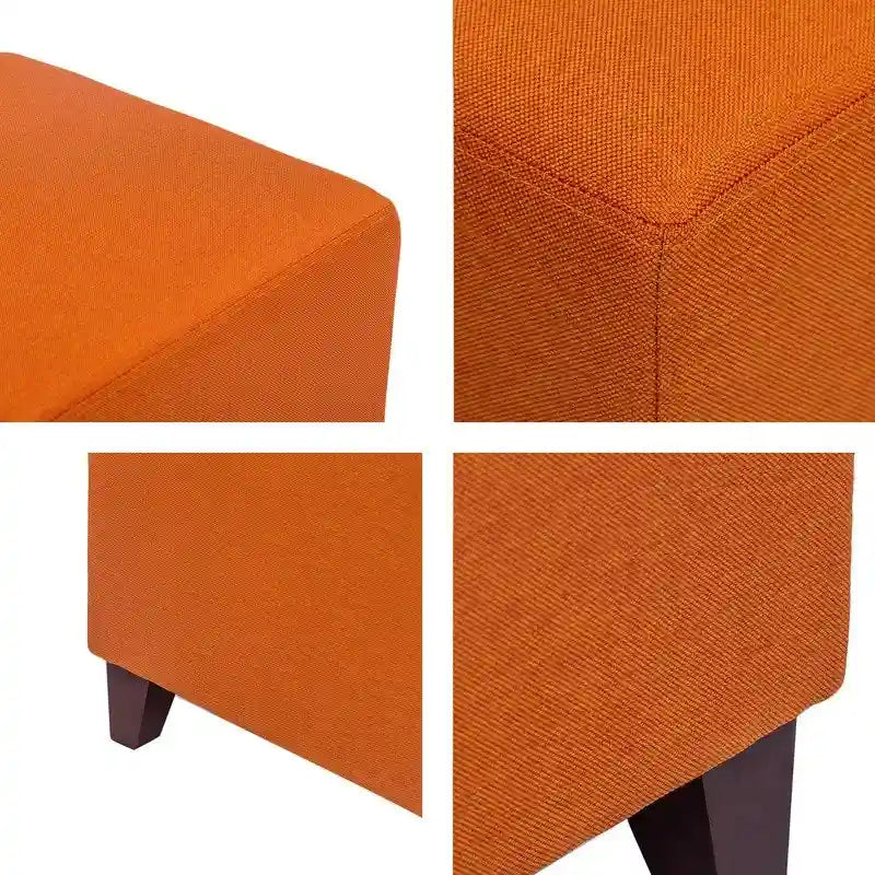 Pouf ottoman cube Passionate de style britannique simple Adeco