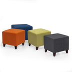 Pouf ottoman cube Passionate de style britannique simple Adeco