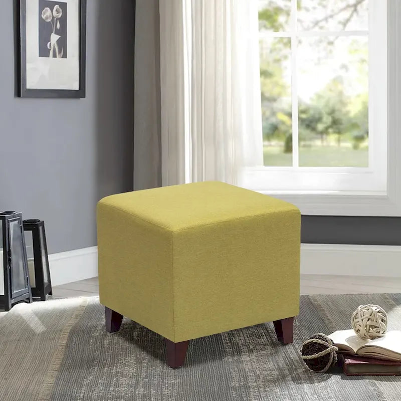 Pouf ottoman cube Passionate de style britannique simple Adeco