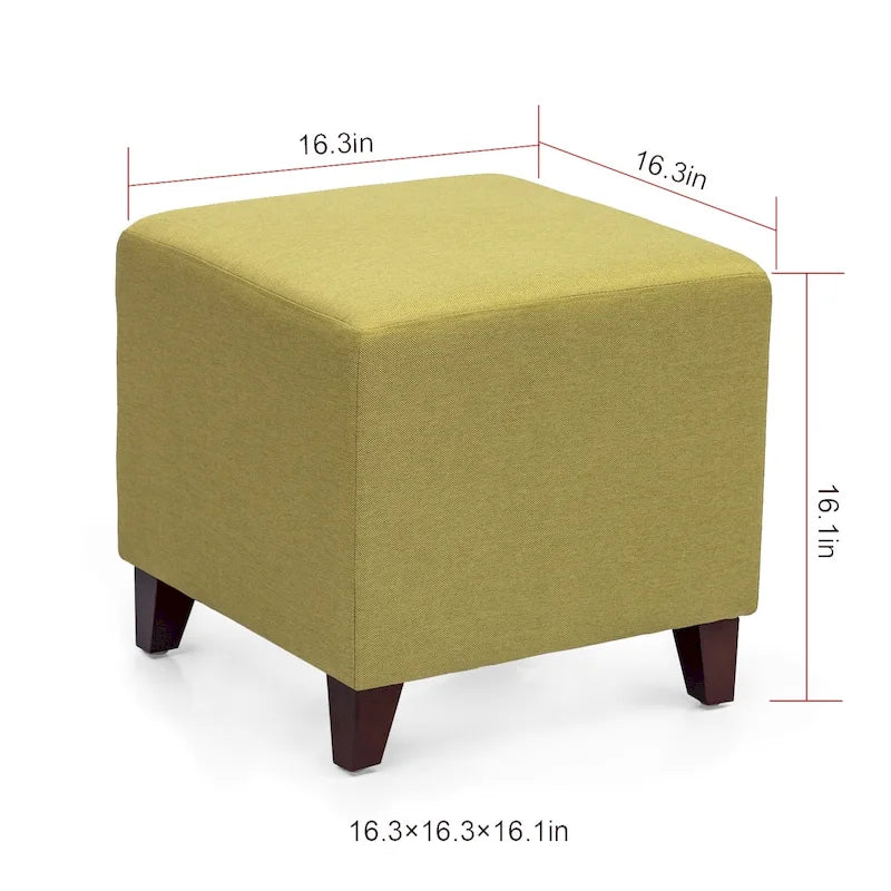 Pouf ottoman cube Passionate de style britannique simple Adeco