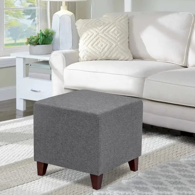 Pouf ottoman cube Passionate de style britannique simple Adeco